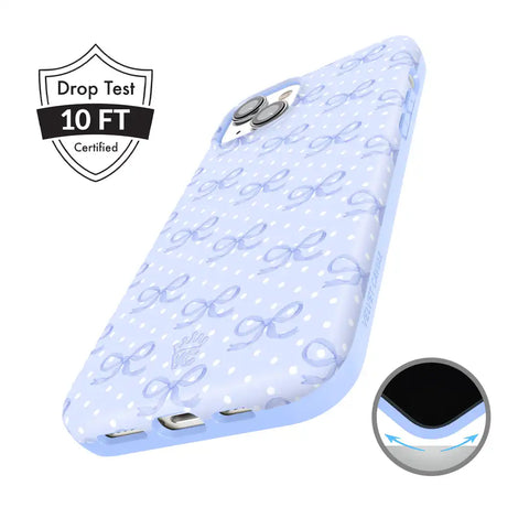 Lovely Blue Bows iPhone Case