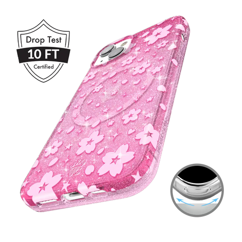 Cherry Blossom Glitter iPhone Case