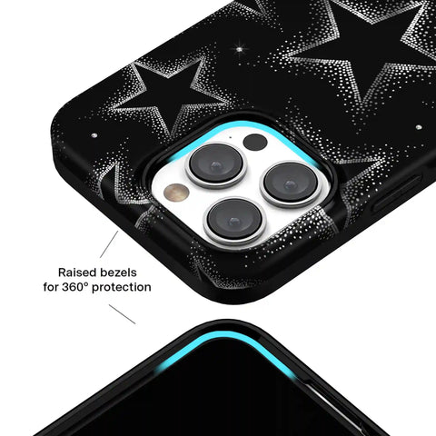 Crystal Chrome Stars iPhone Case