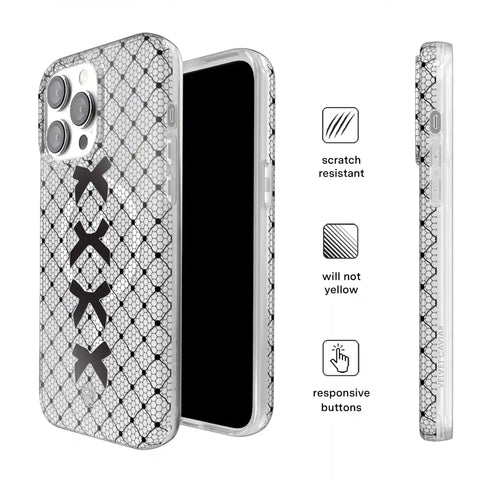 Lacy Black Bows iPhone Case