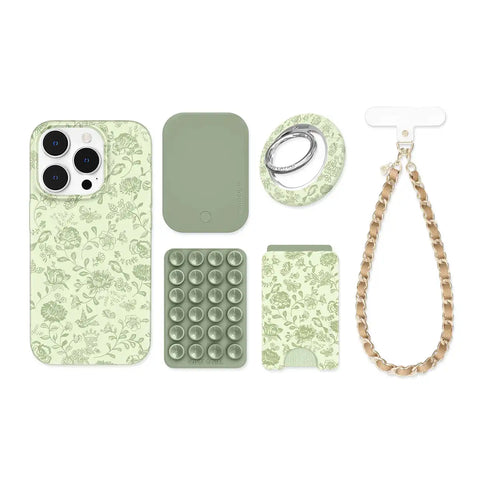Storybook Sage Floral iPhone Bundle Set