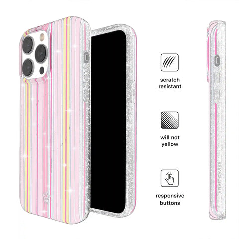 Sunkissed Stripes Glitter iPhone Case