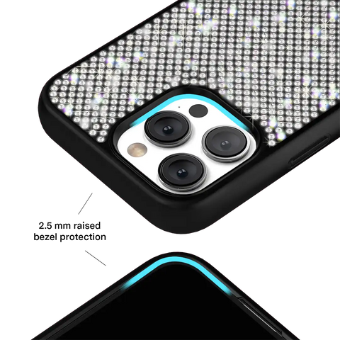 Black Caviar Crystals iPhone Case
