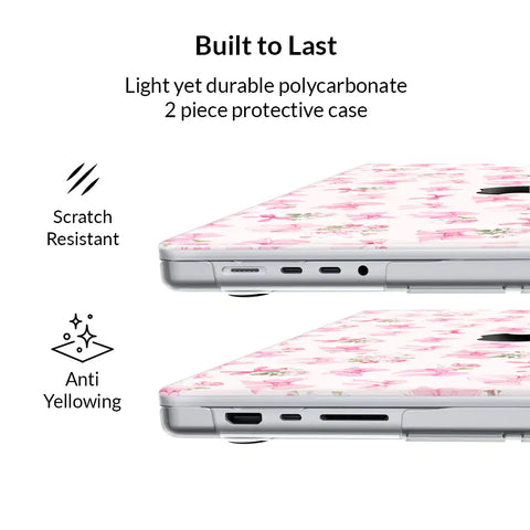 Posie Pink Bows MacBook Case