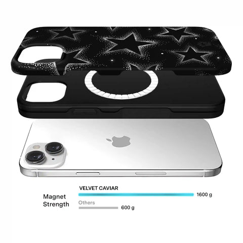 Crystal Chrome Stars iPhone Case