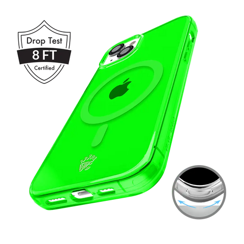 Neon Green Clear iPhone Case