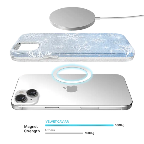 Snow Angel Glitter iPhone Case