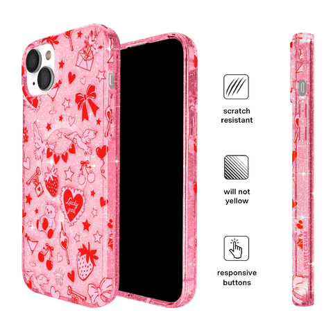 Be Mine Glitter iPhone Case