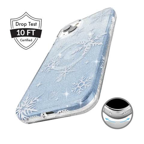 Snow Angel Glitter iPhone Case