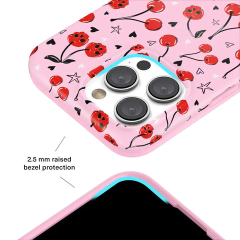 Sour Cherry Skulls iPhone Case