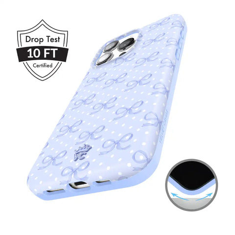 Lovely Blue Bows iPhone Case