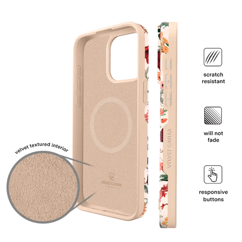 Nude Vintage Floral iPhone Case