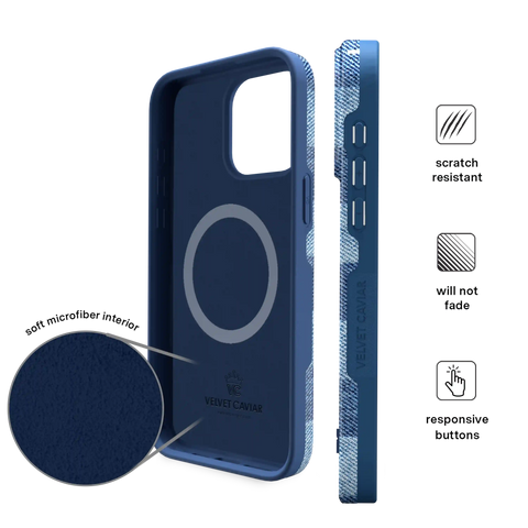 Denim Vibe Checkered iPhone Case