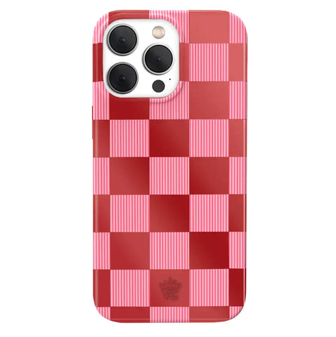 Rose Vibe Checkered iPhone Case