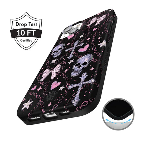 Pretty Punk Skulls iPhone Case