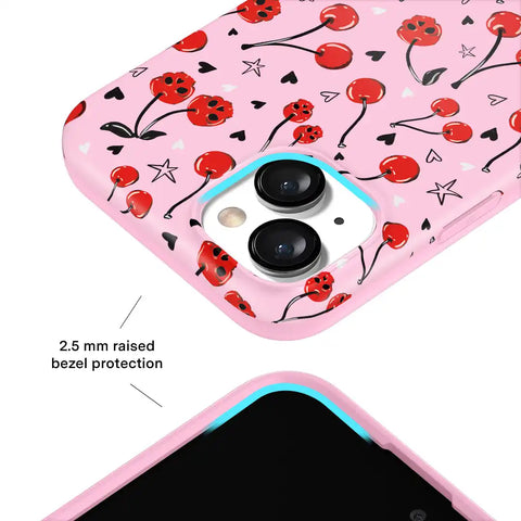 Sour Cherry Skulls iPhone Case