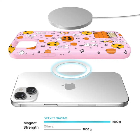 Snoopy Pink Pumpkins iPhone Case