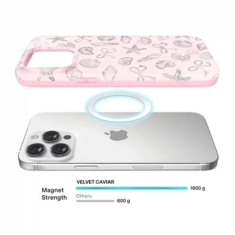 Pink Coastal Seashells iPhone Case