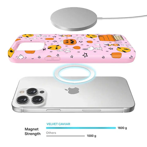 Snoopy Pink Pumpkins iPhone Case