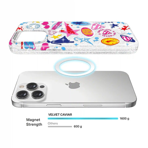 Supergirl Krypto Glitter iPhone Case