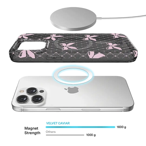 Lacy Pink Bows iPhone Case