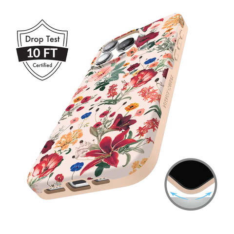 Nude Vintage Floral iPhone Case