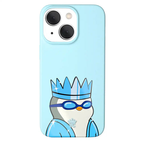 Pudgy Penguins Polar Blue iPhone Case