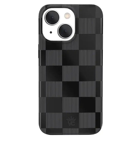 Noir Vibe Checkered iPhone Case