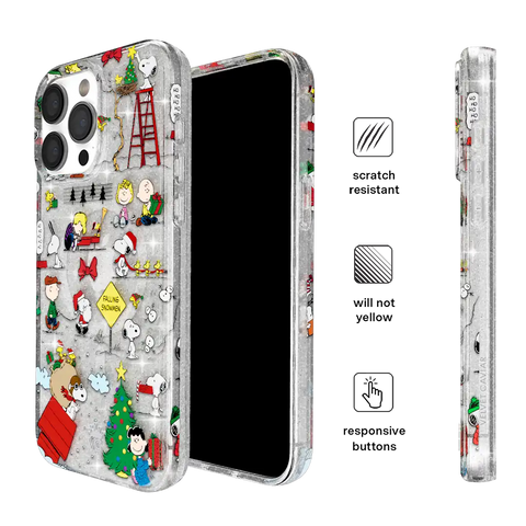 Snoopy Christmas Glitter iPhone Case