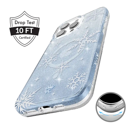 Snow Angel Glitter iPhone Case