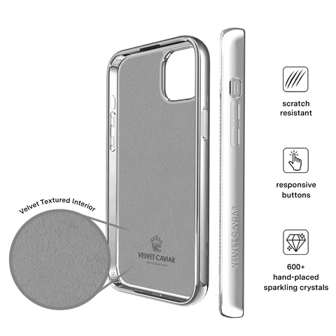 Chrome Caviar Crystals iPhone Case