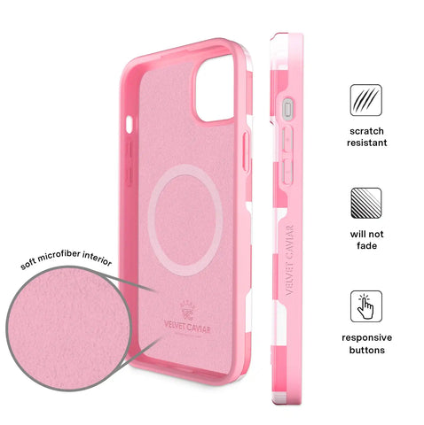 Pink Vibe Checkered iPhone Case