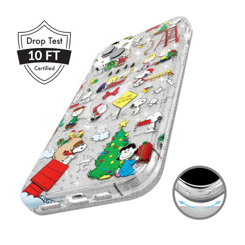 Snoopy Christmas Glitter iPhone Case