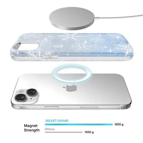 Snow Angel Glitter iPhone Case