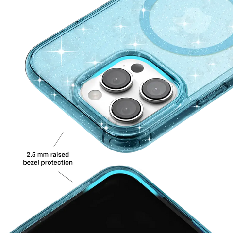 Blue Stardust Glitter iPhone Case
