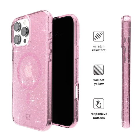 Pink Stardust Glitter iPhone Case