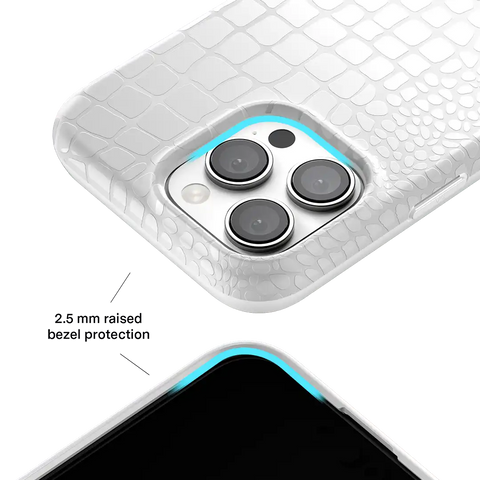 White Croc iPhone Case