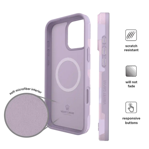 Lilac Vibe Checkered iPhone Case