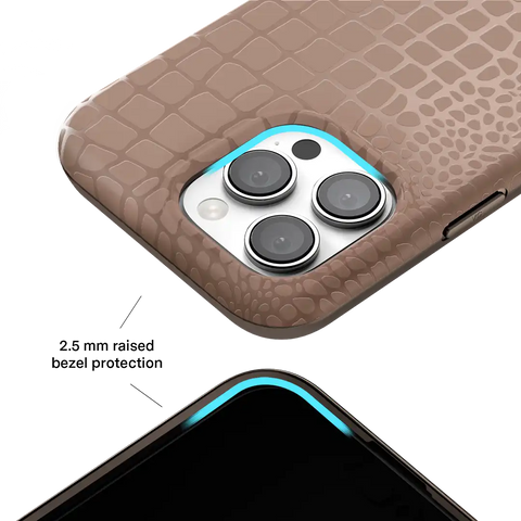 Khaki Croc iPhone Case