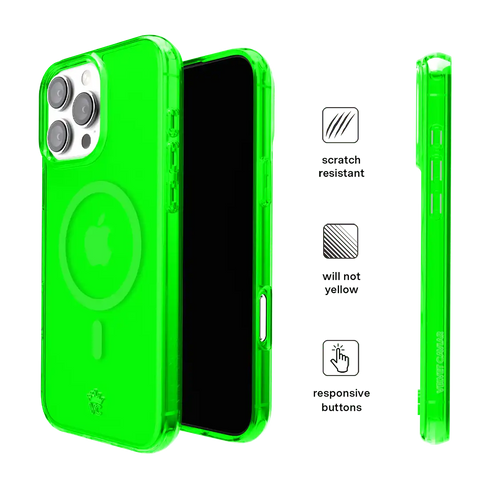Neon Green Clear iPhone Case