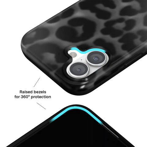 It Girl Black Leopard iPhone Case