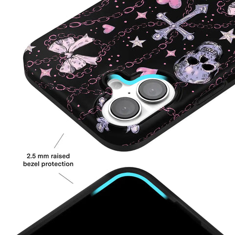 Pretty Punk Skulls iPhone Case