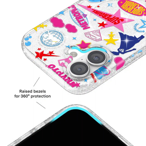Supergirl Krypto Glitter iPhone Case