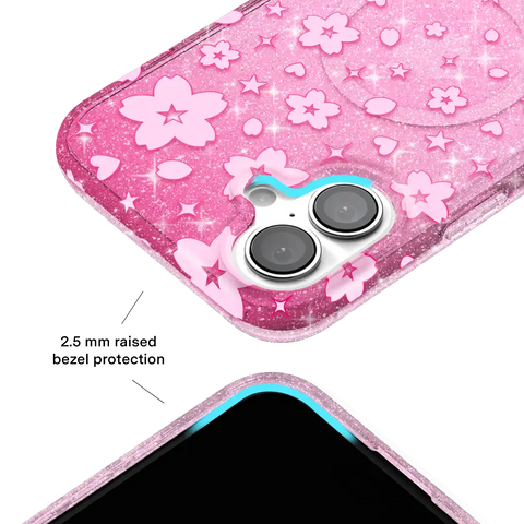 Cherry Blossom Glitter iPhone Case