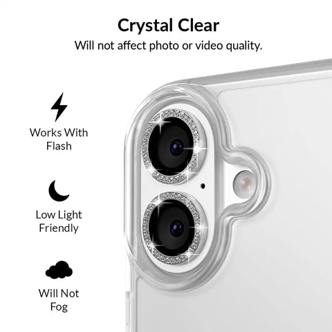 Crystal Glam Camera Lens Protector for iPhone