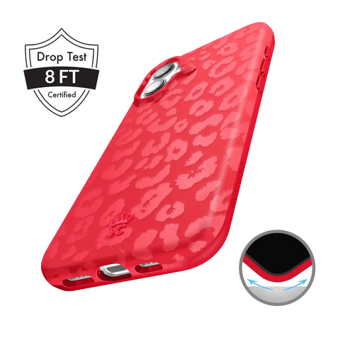 Red Hot Leopard iPhone Case