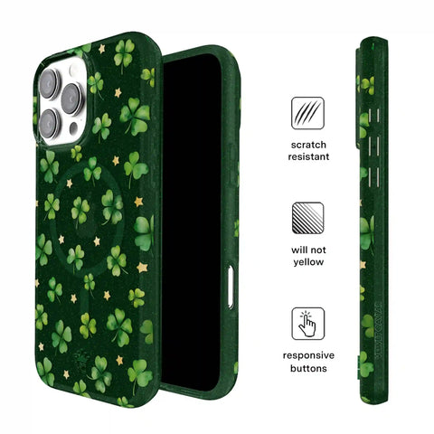 Lucky Clover Glitter iPhone Case