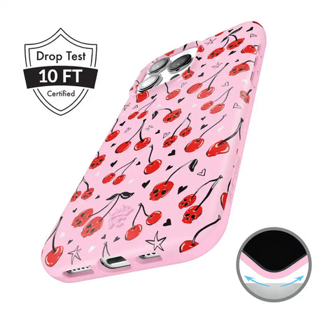 Sour Cherry Skulls iPhone Case