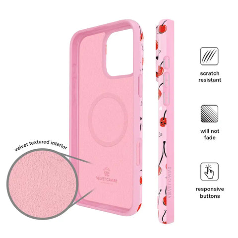 Sour Cherry Skulls iPhone Case