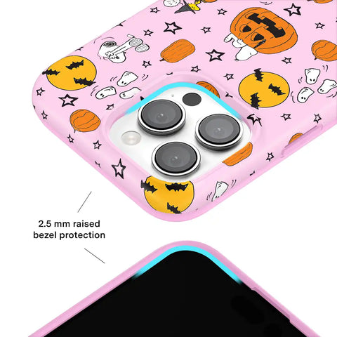 Snoopy Pink Pumpkins iPhone Case